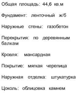 Проект дома из газосиликата 