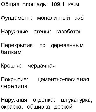 Проект дома из газобетона 