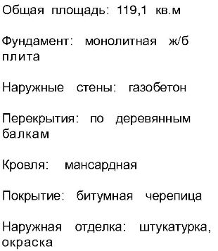 Проект дома из газосиликатных блоков 