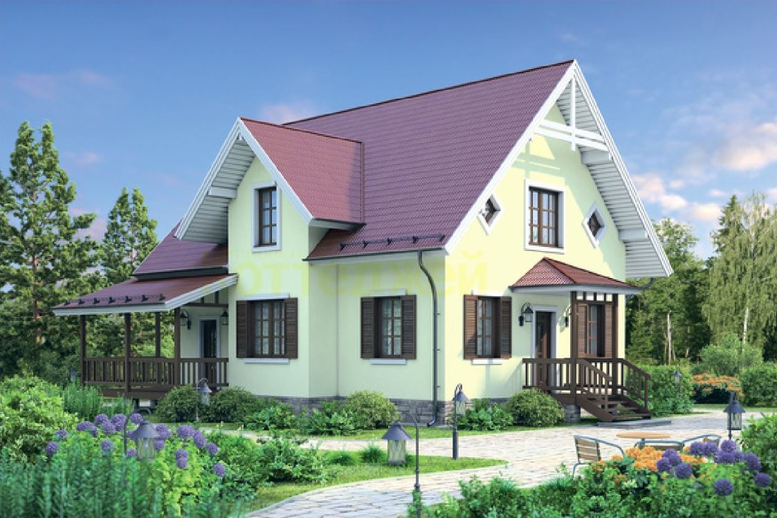 Проект дома из газосиликатных блоков 