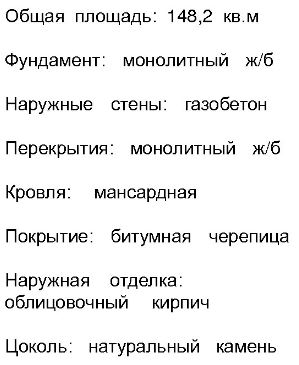 Проект коттеджа из газобетона 