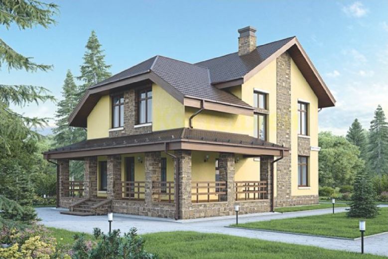 Проект дома из газобетона 