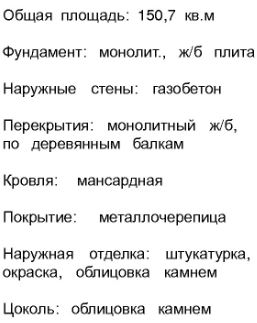Проект дома из газобетона 