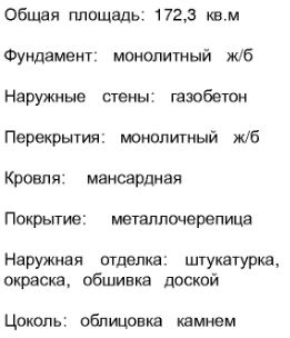 Проект коттеджа из газосиликатных блоков - 