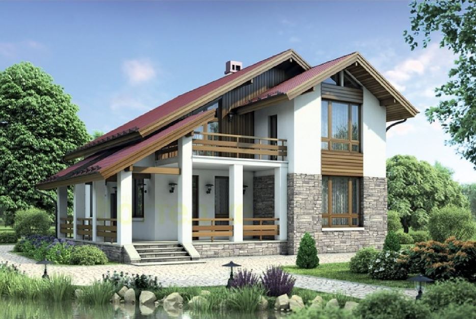 Проект дома из газосиликатных блоков - 