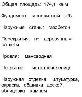 Проект дома из газосиликатных блоков - 