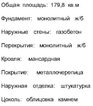Проект дома из газосиликата - 